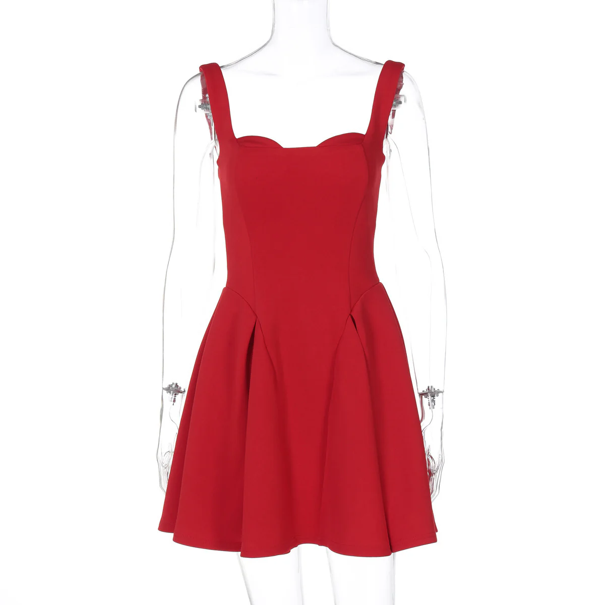 Damen A-linien Cocktailkleid mit Raffungen und schulterfreiem Design WOLFF - Image 6