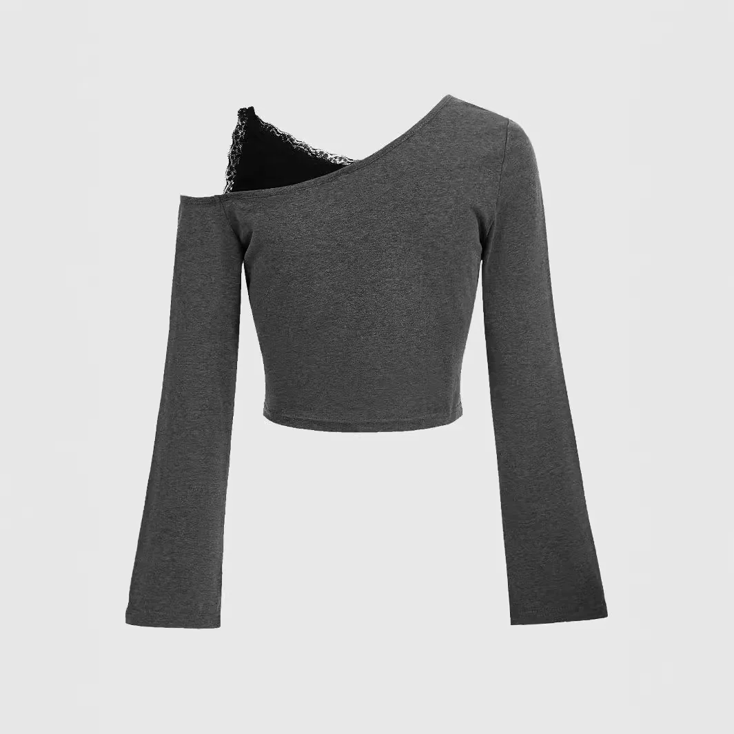 Damen asymmetrisches Crop-Top mit detailverziertem Sternen-Motiv WOLFF - Image 2
