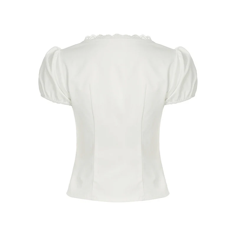Damen Bluse mit aufwendigen Puffärmeln und feiner Spitzenverzierung WOLFF - Image 6
