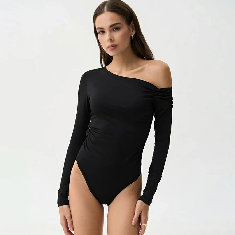 Damen Bodysuit mit asymmetrischem Ausschnitt und langen Ärmeln WOLFF - Image 9