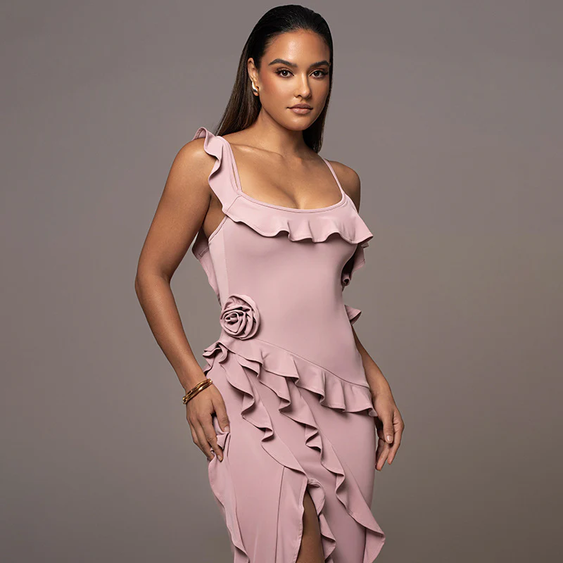 Damen Cocktailkleid mit elegantem Rüschendesign und taillierter Silhouette WOLFF - Image 8