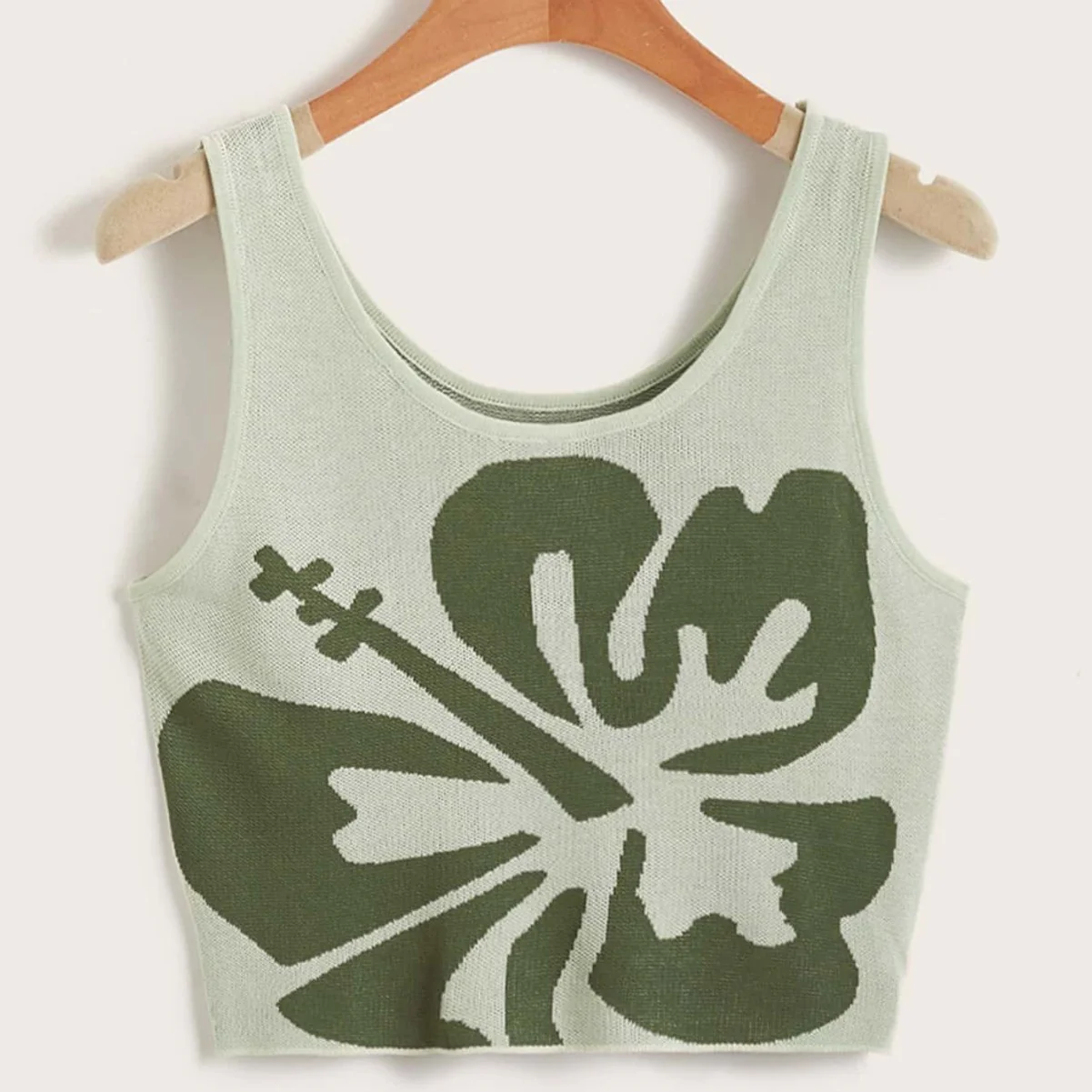 Damen Crop-Top mit floralem Grafikdesign WOLFF - Image 5