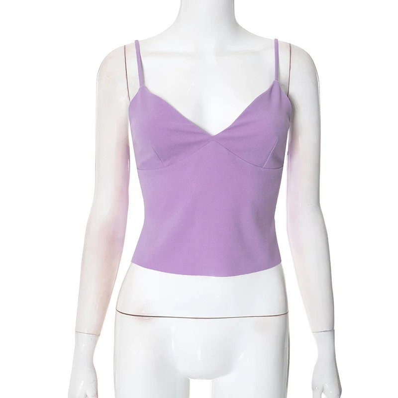 Damen Crop-Top mit raffiniertem V-Ausschnitt und Spaghettiträgern WOLFF - Image 7