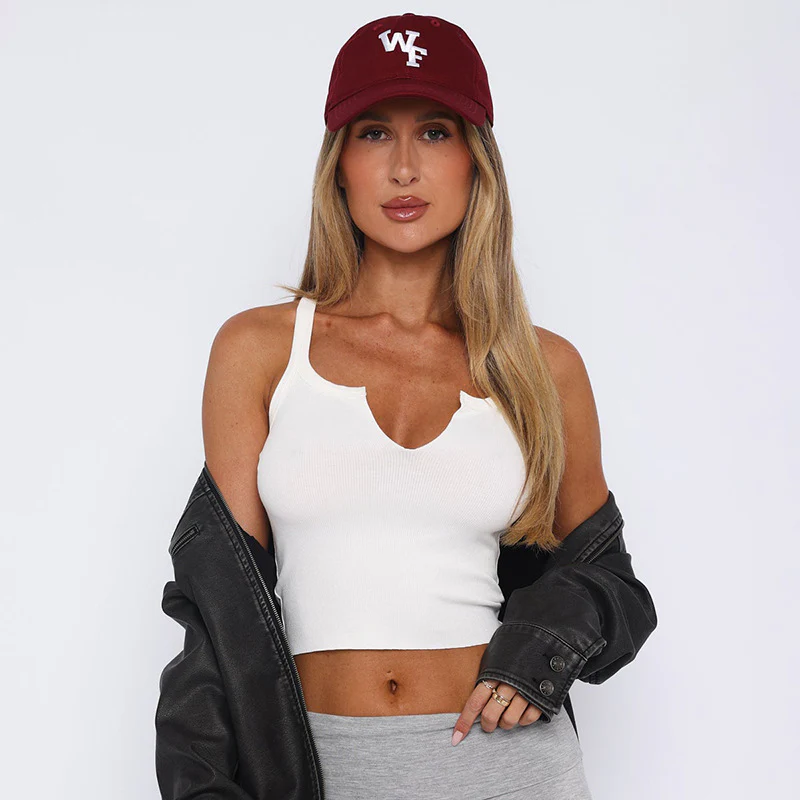 Damen Crop-Top mit tiefem V-Ausschnitt und hochwertiger Rippstruktur WOLFF - Image 2