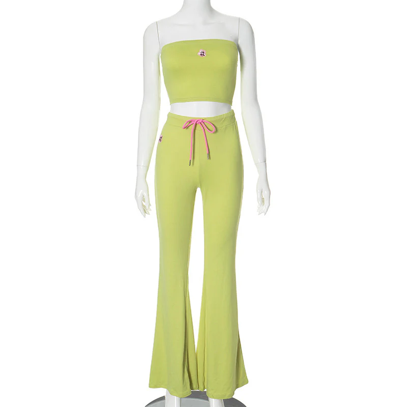 Damen Crop-Top und Flared-Hose Set WOLFF - Image 6