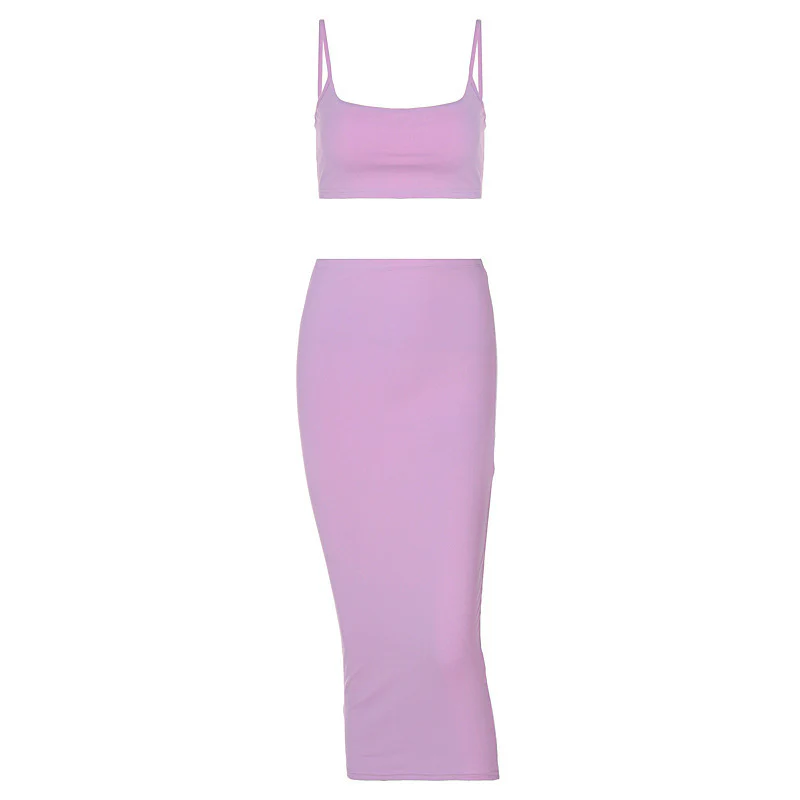 Damen Crop-Top und midi Rock-Set WOLFF - Image 5