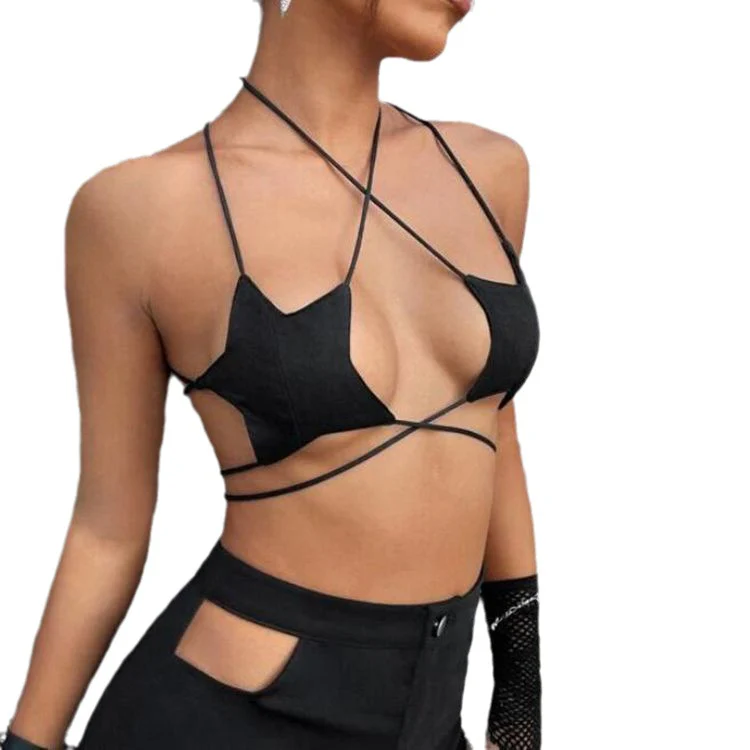 Damen Cut-Out Triangel-Bikinioberteil mit raffinierten Bänder-Details WOLFF - Image 5