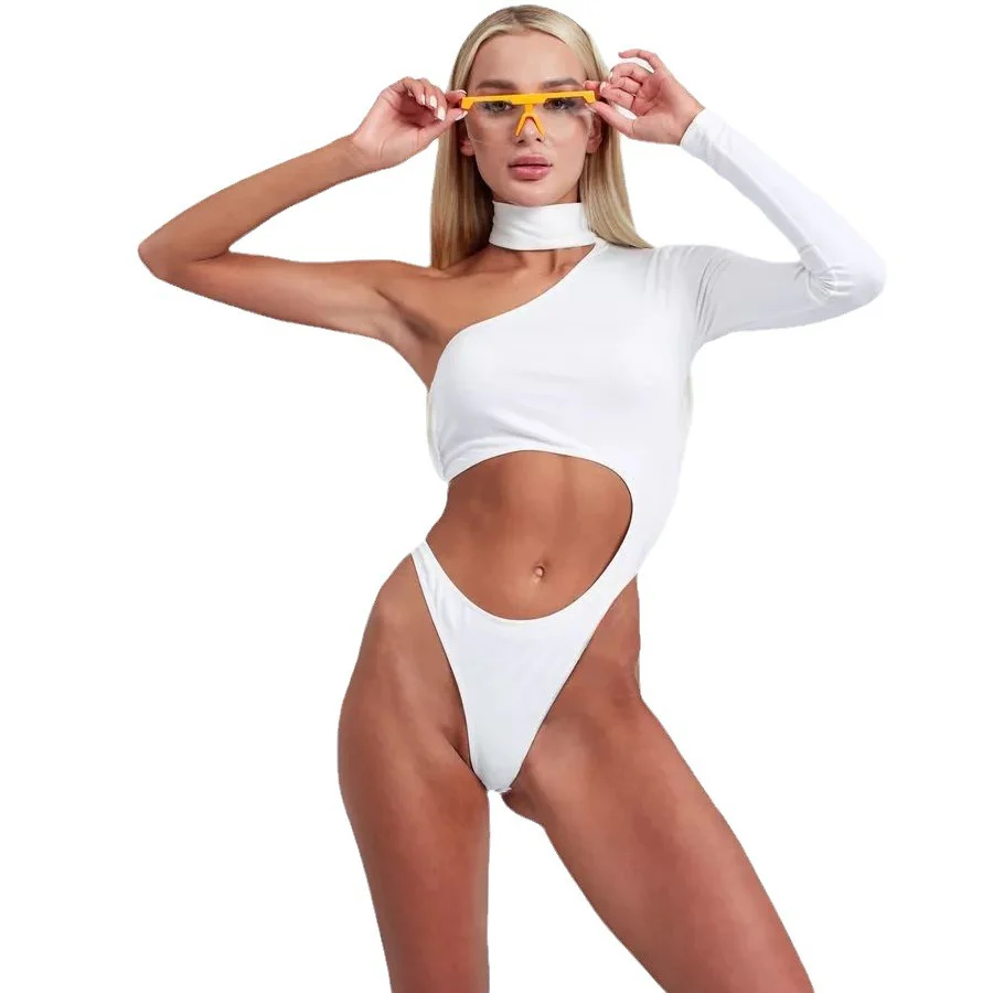 Damen Designer-Bodysuit mit asymmetrischem Ausschnitt und Cut-Out-Details WOLFF - Image 5