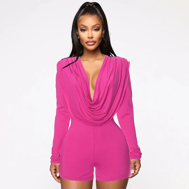 Damen Eleganter Einteiler mit Drapé-Design und langen Ärmeln WOLFF - Image 4