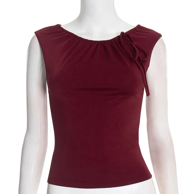 Damen elegantes Oberteil mit verspielter Schulterrüsche und romantischem Knoten WOLFF - Image 6