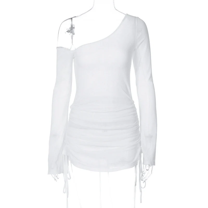 Damen exklusives Minikleid mit transparenten Ärmeln und raffinierten Raffungselementen WOLFF - Image 8