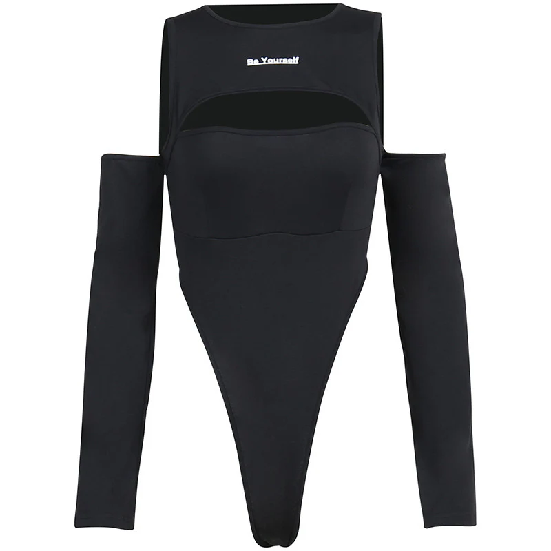 Damen figurbetonter Langarm-Bodysuit mit innovativem Cut-Out-Design WOLFF - Image 5