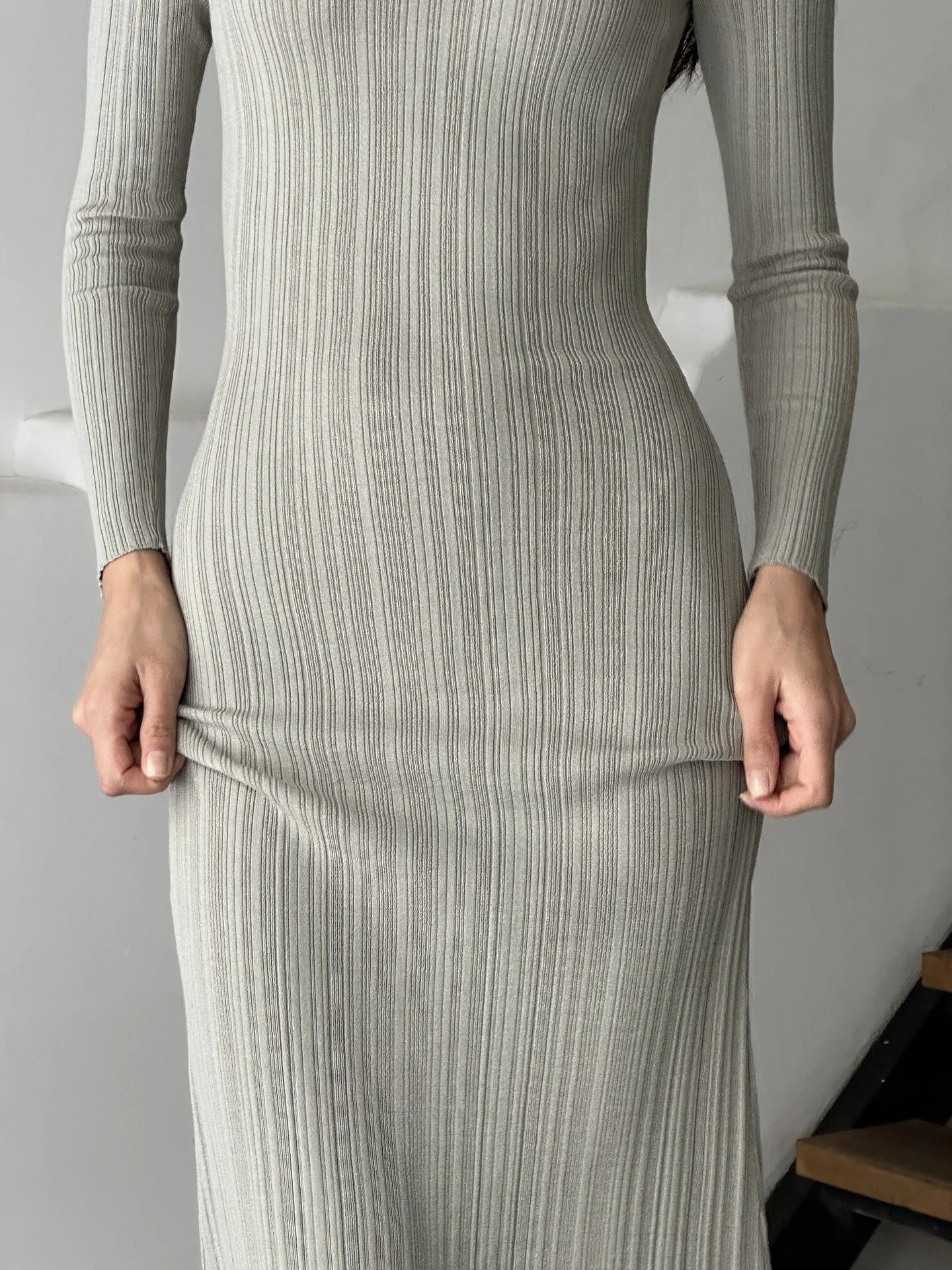 Damen figurbetontes Kleid mit feiner Rippstruktur WOLFF - Image 6
