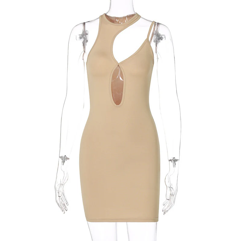 Damen Figurbetontes Minikleid mit asymmetrischem Ausschnitt WOLFF - Image 4