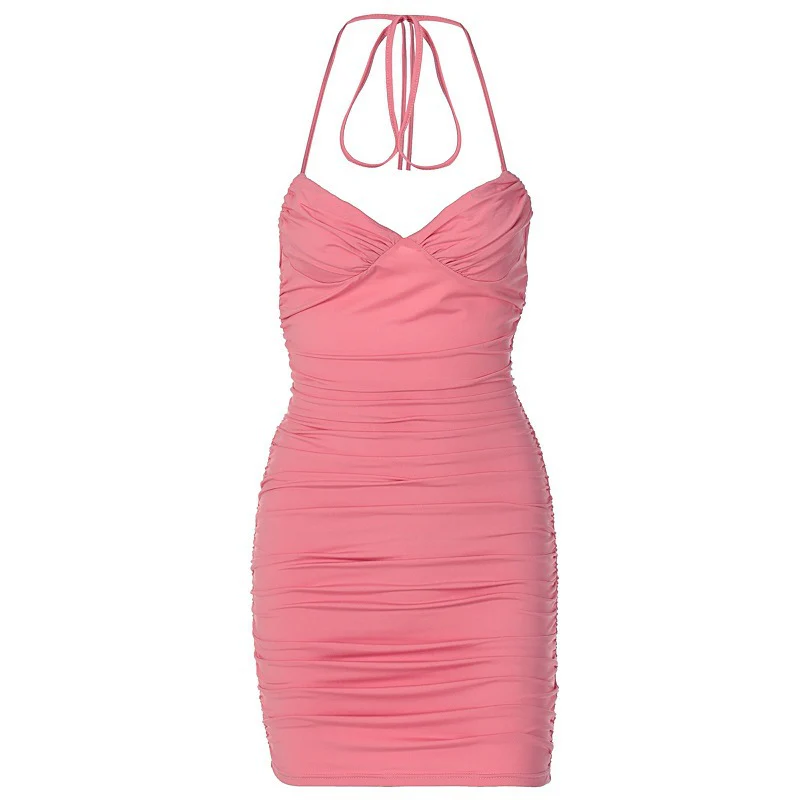 Damen figurbetontes Minikleid mit Raffungen und Trägerdesign WOLFF - Image 5