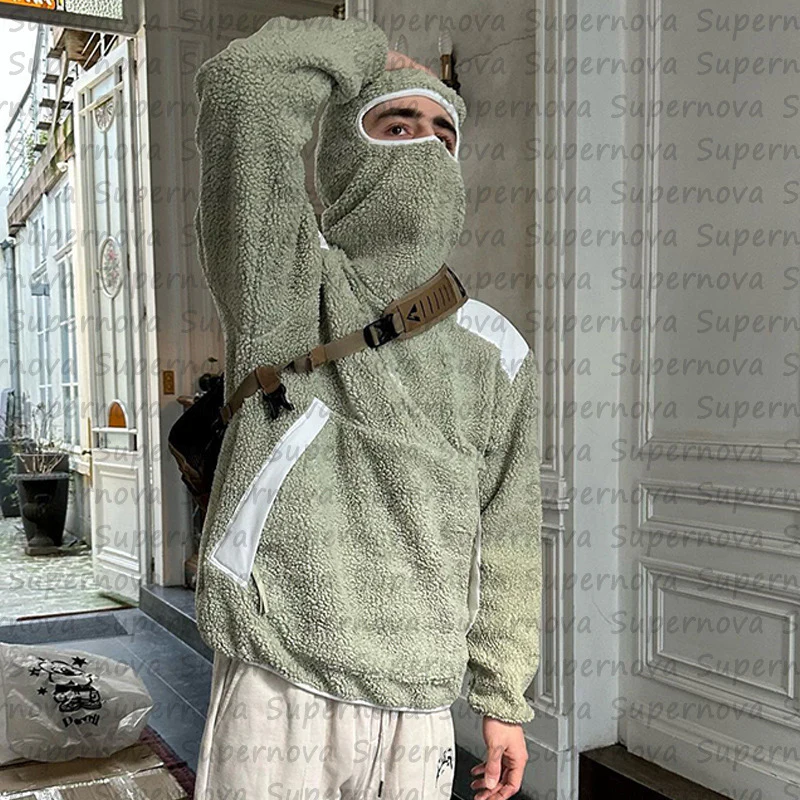 Damen Fleece-Pullover mit hohem Kragen und praktischem Eingrifftaschen-Design WOLFF - Image 4