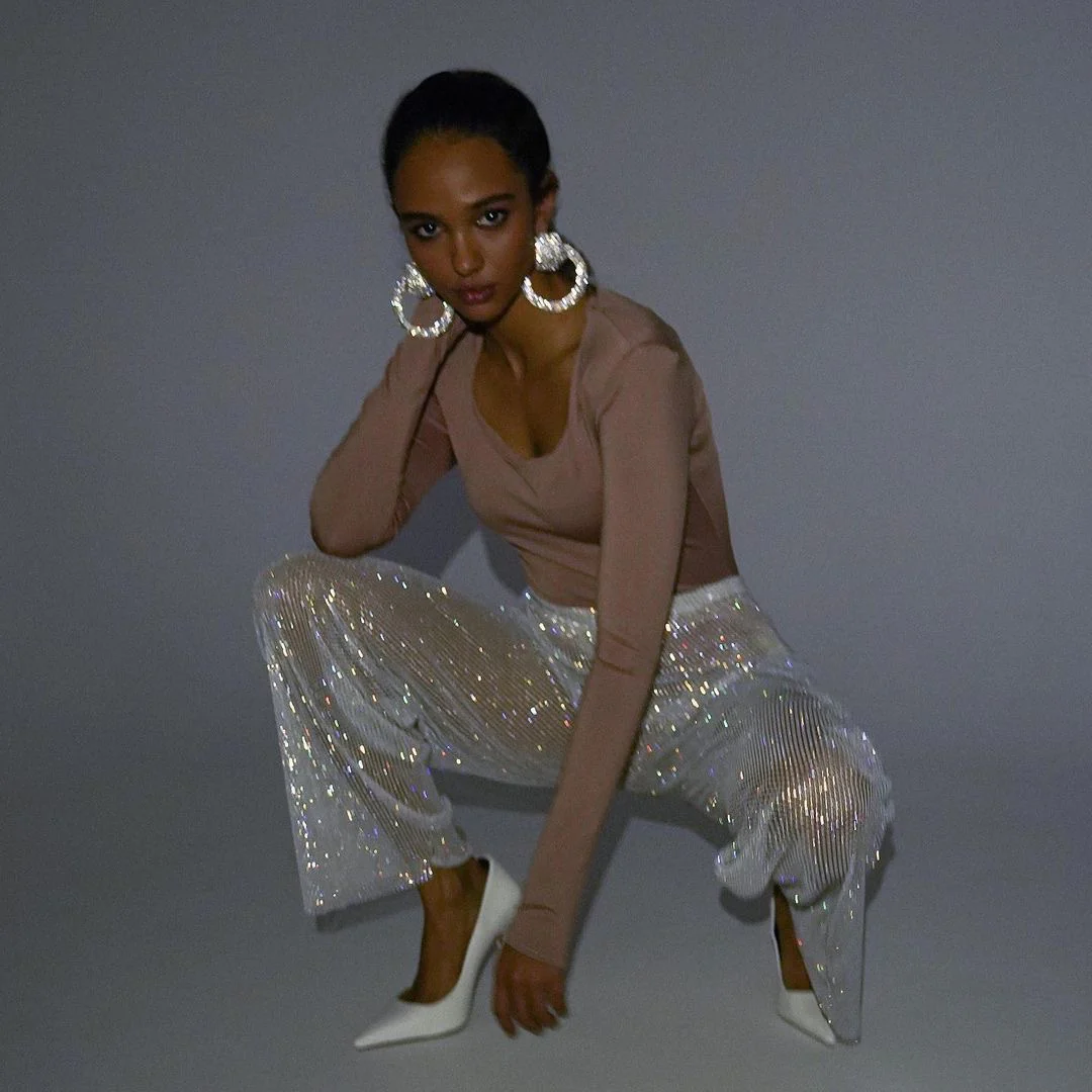Damen Glamouröse Shiny Plisseehose WOLFF - Image 8