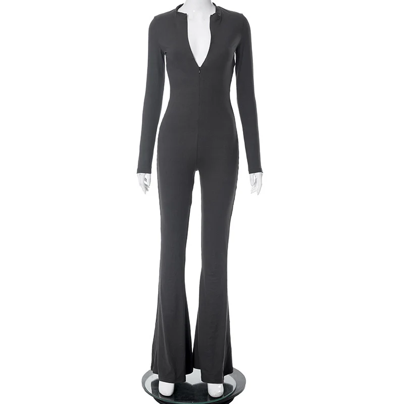 Damen Jumpsuit mit elegantem V-Ausschnitt und weitem Beinschnitt WOLFF - Image 6