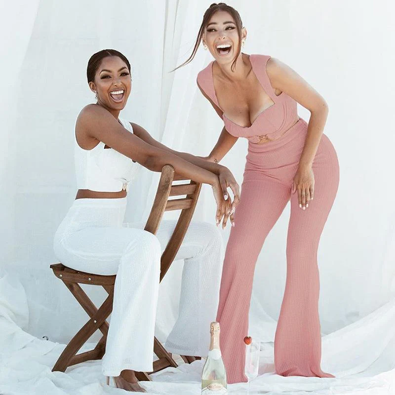 Damen Jumpsuit mit raffiniertem Bustier-Oberteil und ausgestelltem Bein WOLFF - Image 3