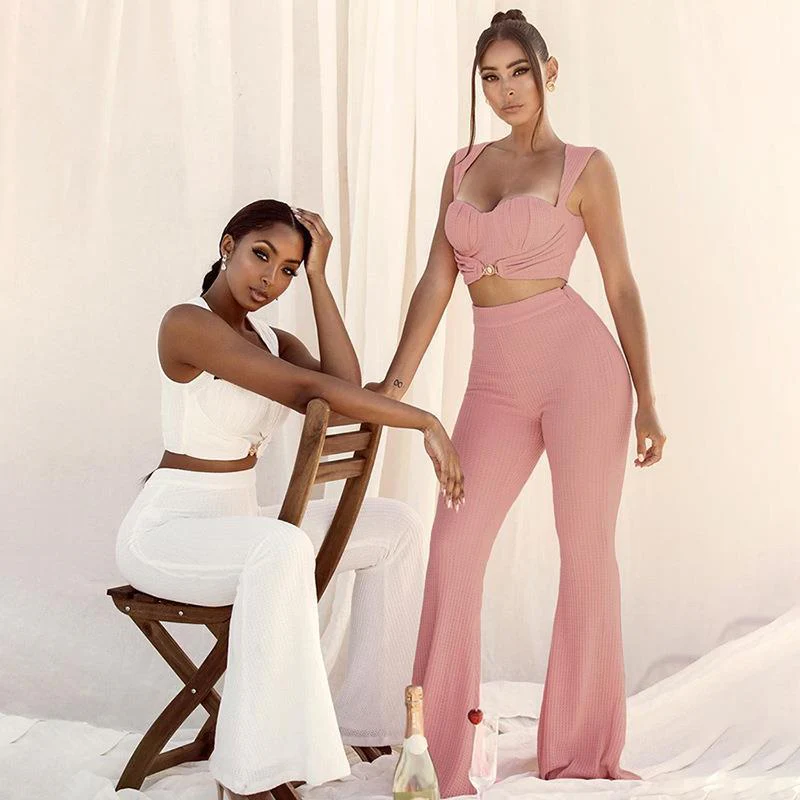 Damen Jumpsuit mit raffiniertem Bustier-Oberteil und ausgestelltem Bein WOLFF - Image 4
