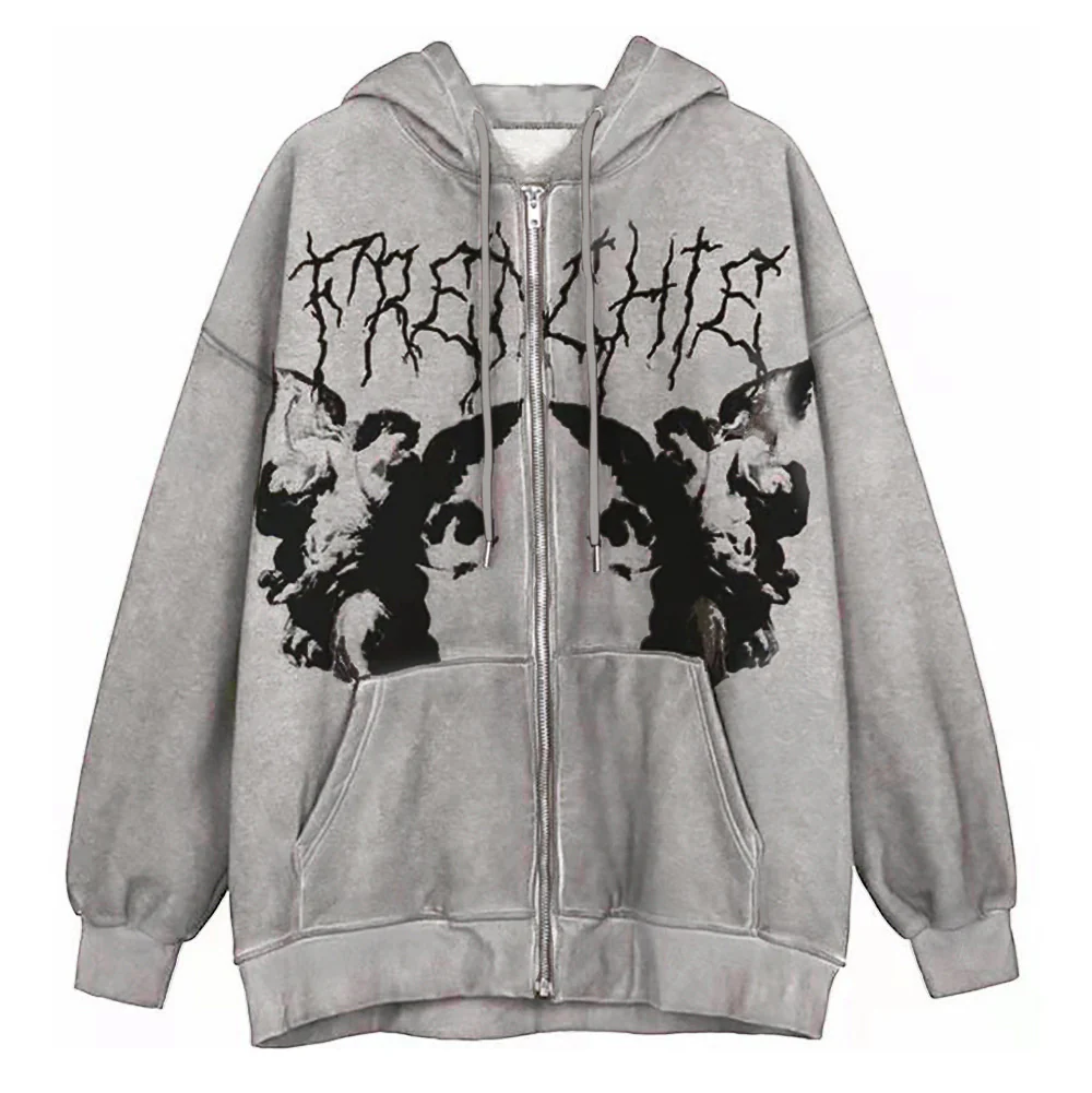 Damen Kapuzenpullover mit innovativem Engelskull-Design und großzügigen Taschen WOLFF - Image 6