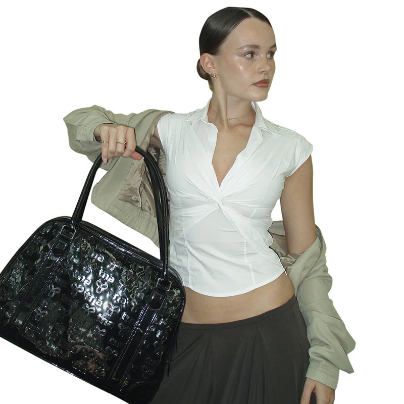 Damen Kurzarmbluse mit innovativem Wickeldesign WOLFF - Image 5