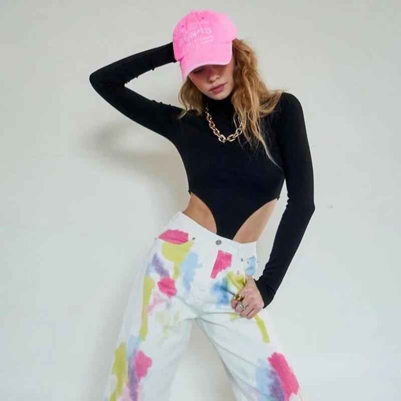Damen Langarm-Crop-Top mit innovativem Cut-Out-Design und eleganter Rippstruktur WOLFF - Image 3