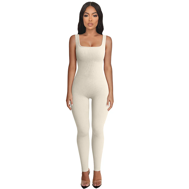 Damen Langarm-Jumpsuit mit schmalem Schnitt und Rippstruktur WOLFF - Image 5