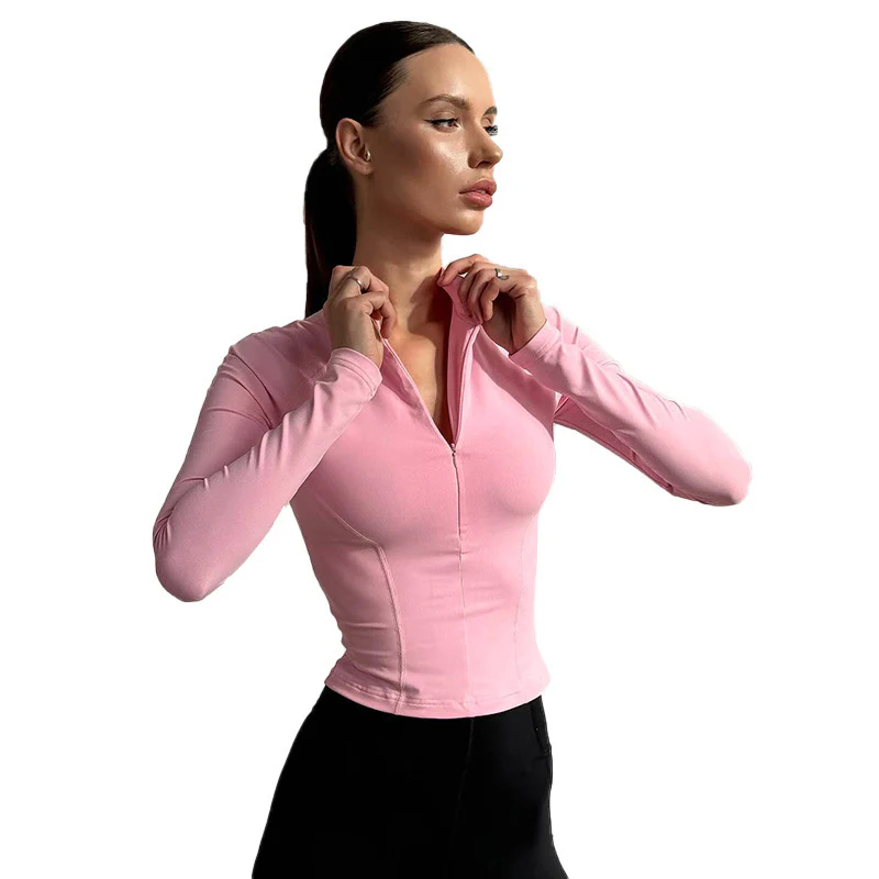 Damen Langarm-Oberteil mit sportlichem Stehkragen und flexiblem Schnitt WOLFF - Image 5