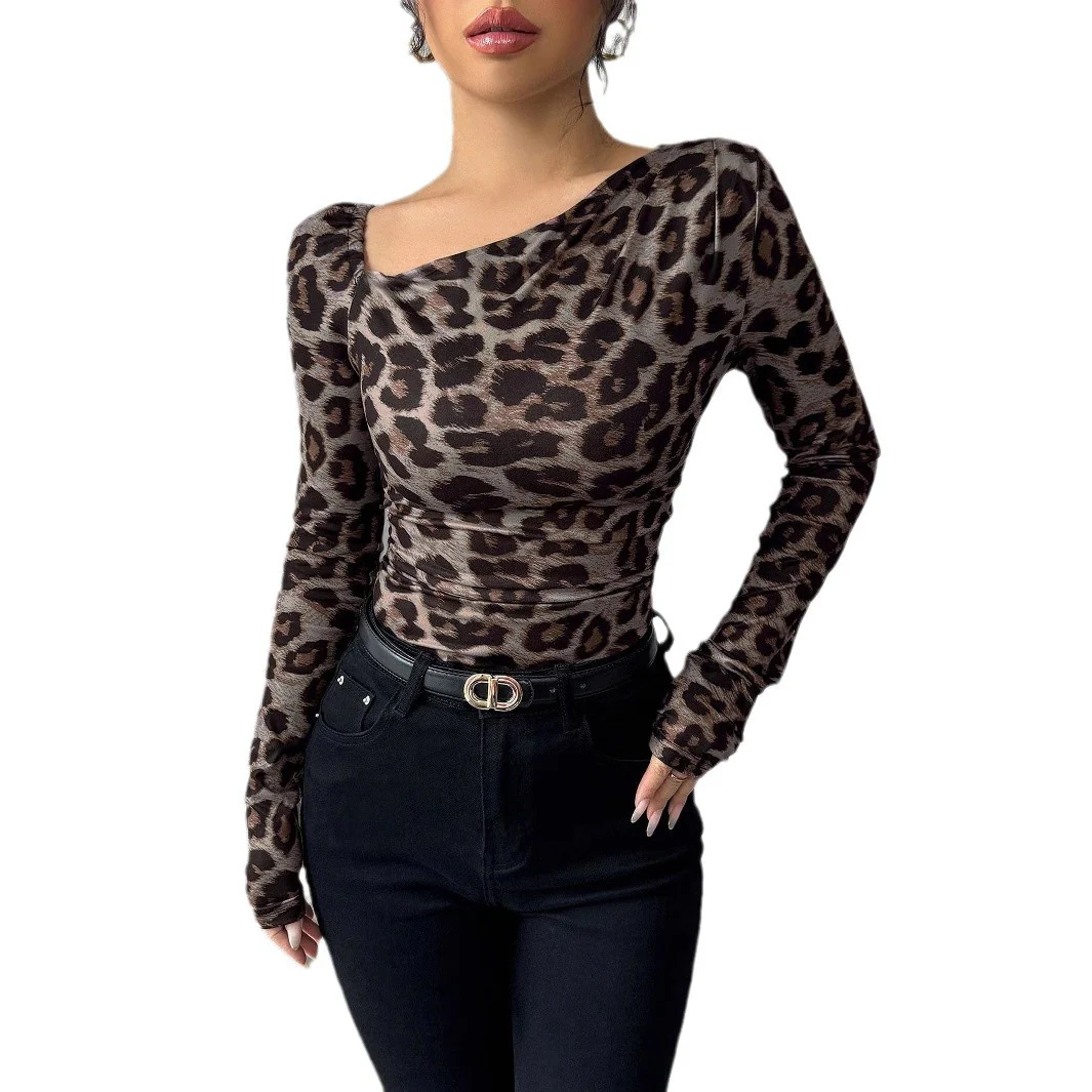 Damen Langarmshirt mit modernem Leo-Print WOLFF - Image 5