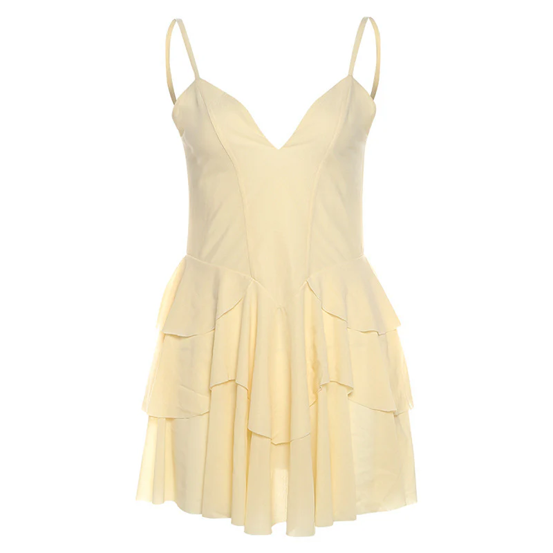 Damen luftiges Sommerkleid mit Rüschendetails und tiefem V-Ausschnitt WOLFF - Image 7