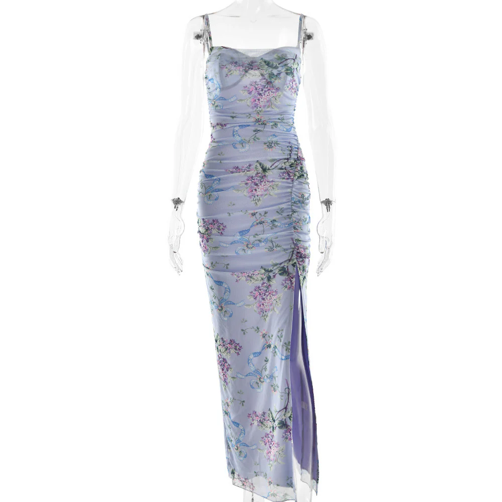 Damen Maxikleid mit floralem Design und raffinierten Drapierungsdetails WOLFF - Image 5