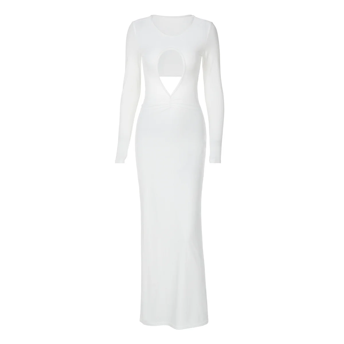 Damen Maxikleid mit raffiniertem Cut-Out-Design und langen Ärmeln WOLFF - Image 5