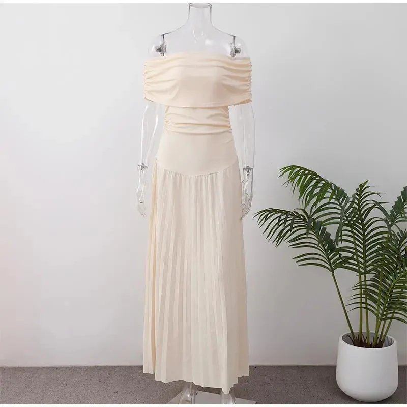 Damen Maxikleid mit verführerischem Off-Shoulder-Design und fließenden Falten WOLFF - Image 3