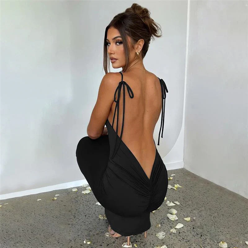 Damen Maxikleid mit verstellbaren Trägern und figurbetonendem Schnitt WOLFF - Image 4