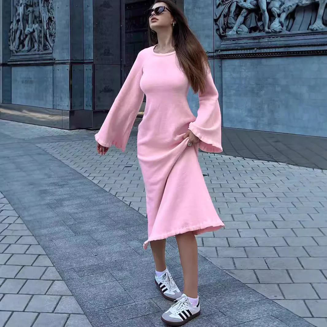 Damen Maxikleid mit weiten Ärmeln und nostalgischem Design WOLFF - Image 3