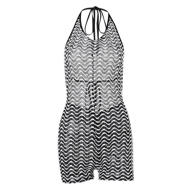Damen Mesh Jumpsuit mit wellenförmigem Muster WOLFF - Image 3
