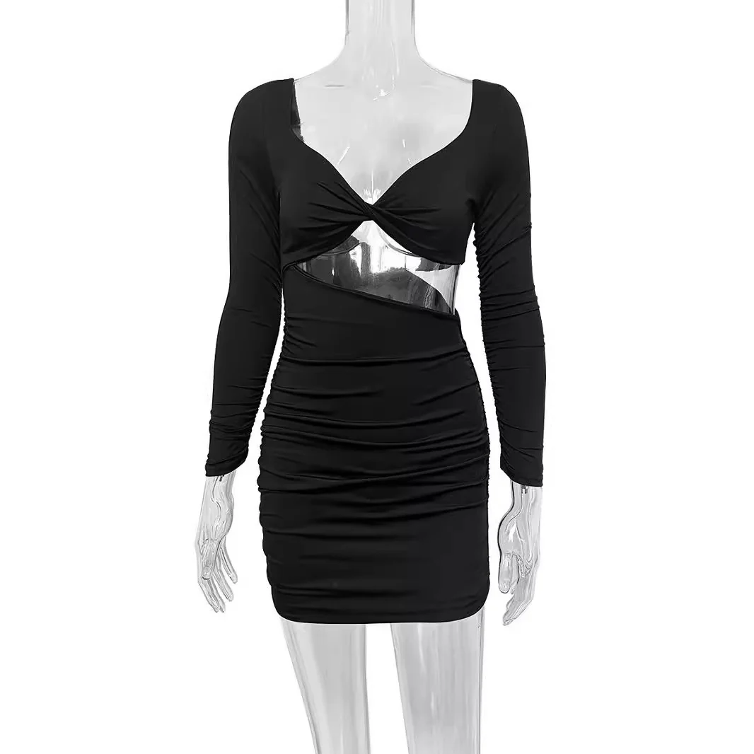 Damen Mini Kleid mit modernem Cut-Out und langen Ärmeln WOLFF - Image 5