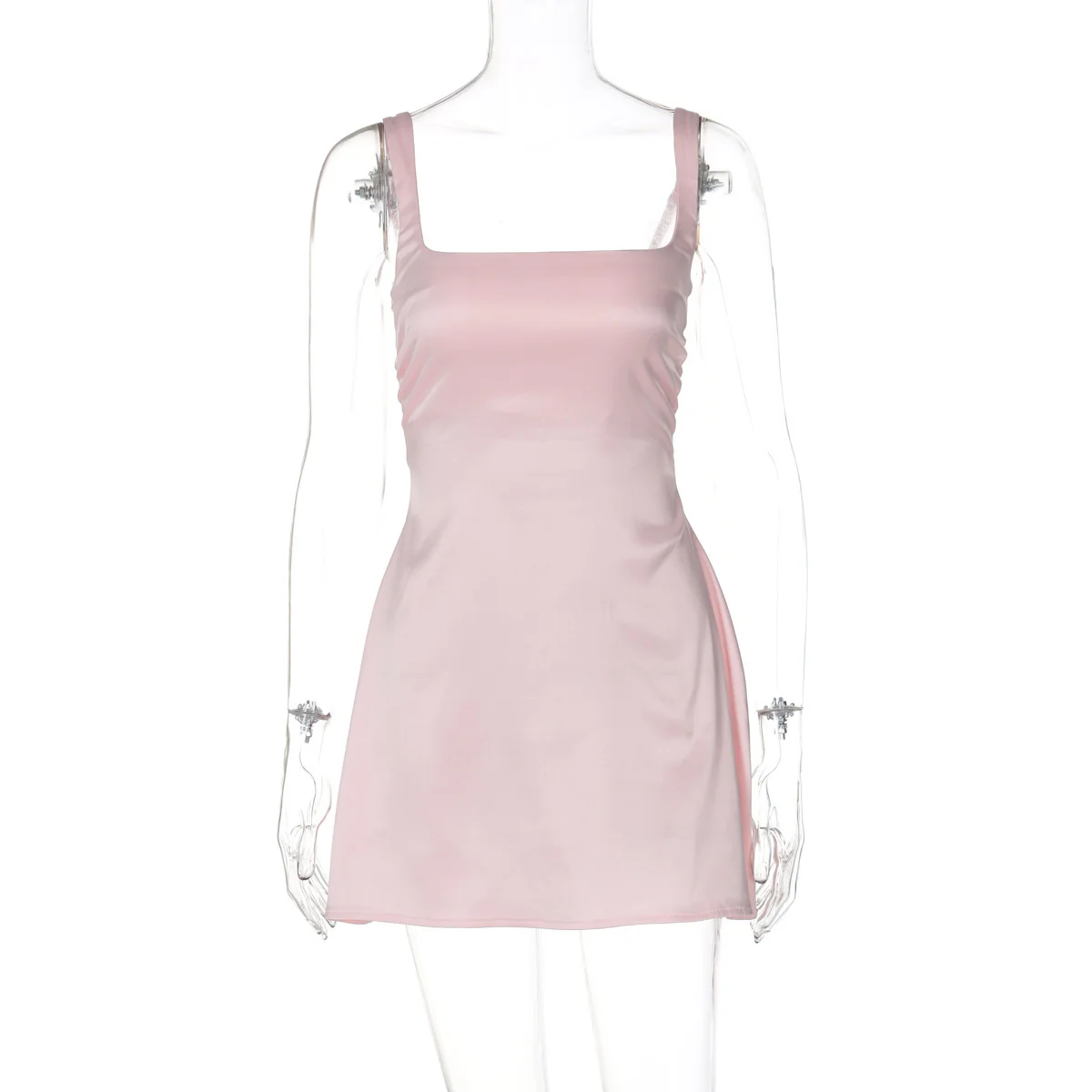 Damen Minikleid mit verstellbaren Spaghettiträgern und elegantem Raffungseffekt WOLFF - Image 8