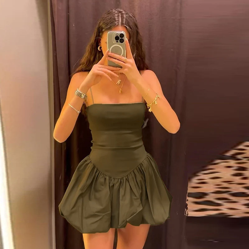 Damen Minikleid mit voluminösem Rock und schulterfreien Trägern WOLFF - Image 7