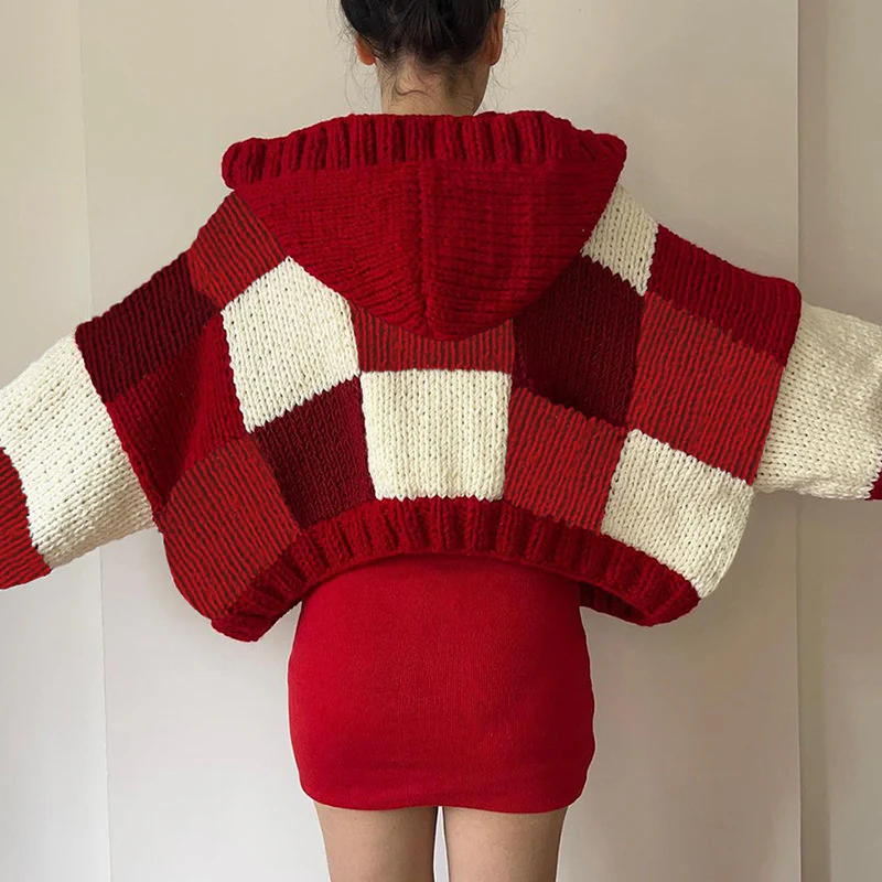 Damen modischer Hoodie mit voluminösen Ärmeln und strukturierter Strickoptik WOLFF - Image 4