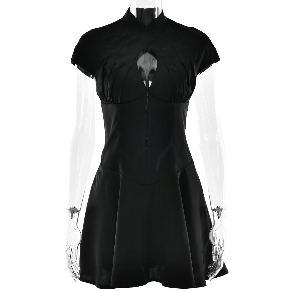 Damen modisches Kleid mit hohem Stehkragen und raffinierter Taillierung WOLFF - Image 5
