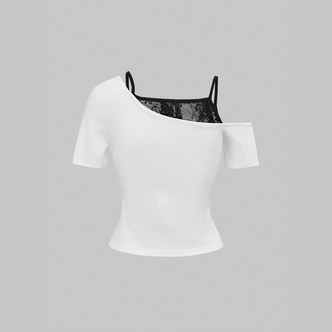 Damen Oberteil mit kreativem Skelett-Design und transparenten Spitzendetails WOLFF - Image 4