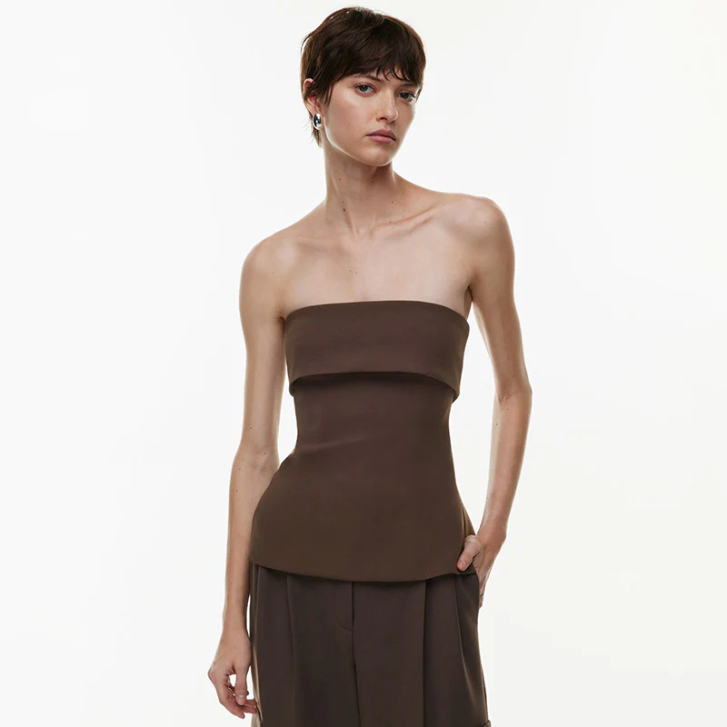 Damen Oberteil mit schulterfreiem Schnitt und fließendem Design WOLFF - Image 7