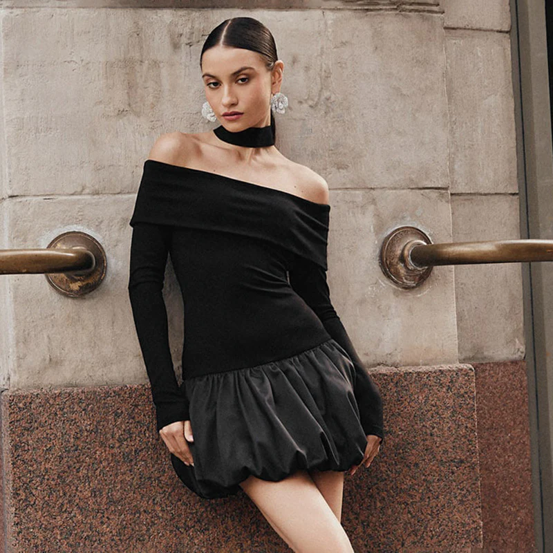 Damen Off-Shoulder Minikleid mit voluminösem Rock WOLFF - Image 2