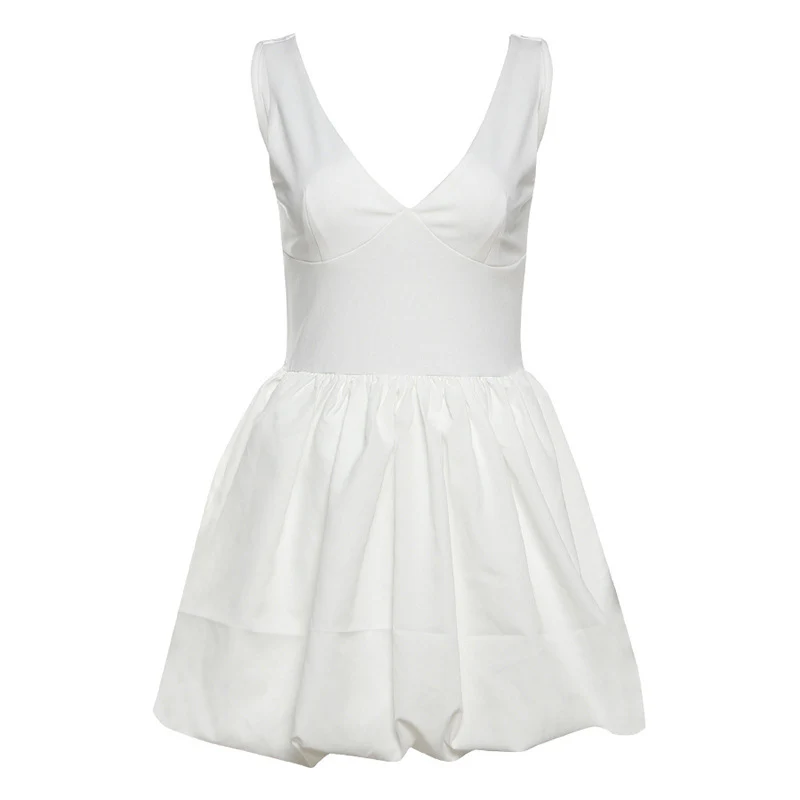 Damen Skaterkleid mit tiefem V-Ausschnitt und voluminösem Rock WOLFF - Image 6