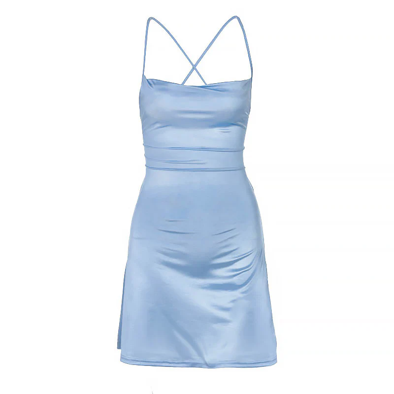 Damen Sommerliches Minikleid mit tiefem V-Ausschnitt und schmalen Trägern WOLFF - Image 5