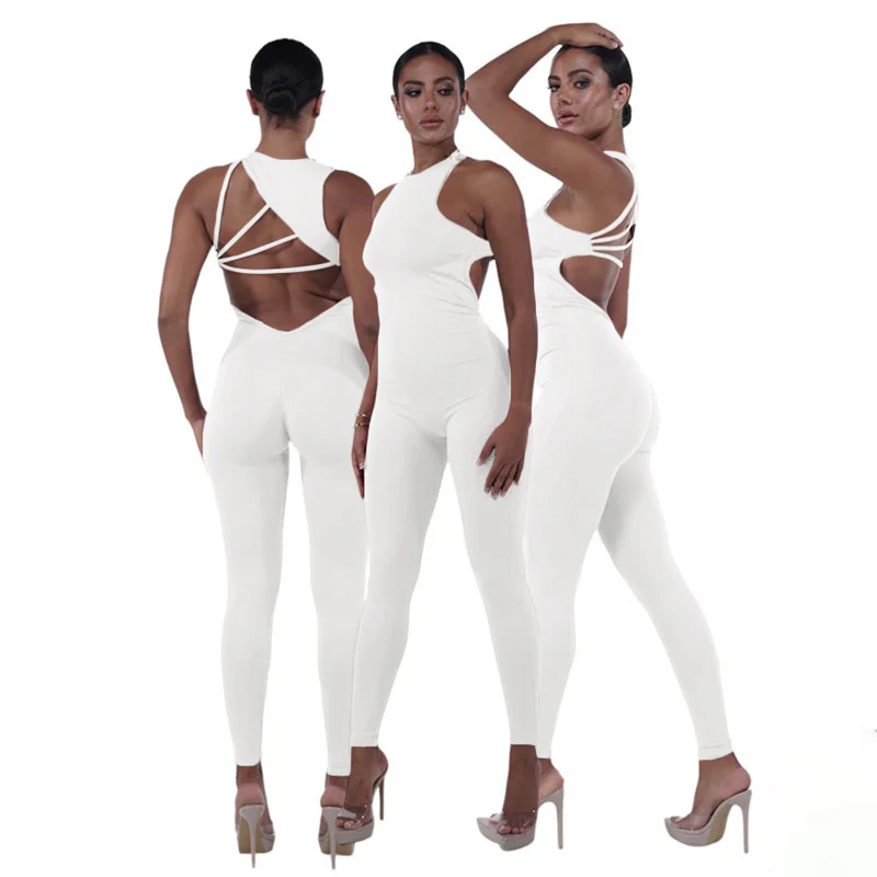 Damen sportlicher Jumpsuit mit innovativem Cut-Out-Design und figurformendem Schnitt WOLFF - Image 6