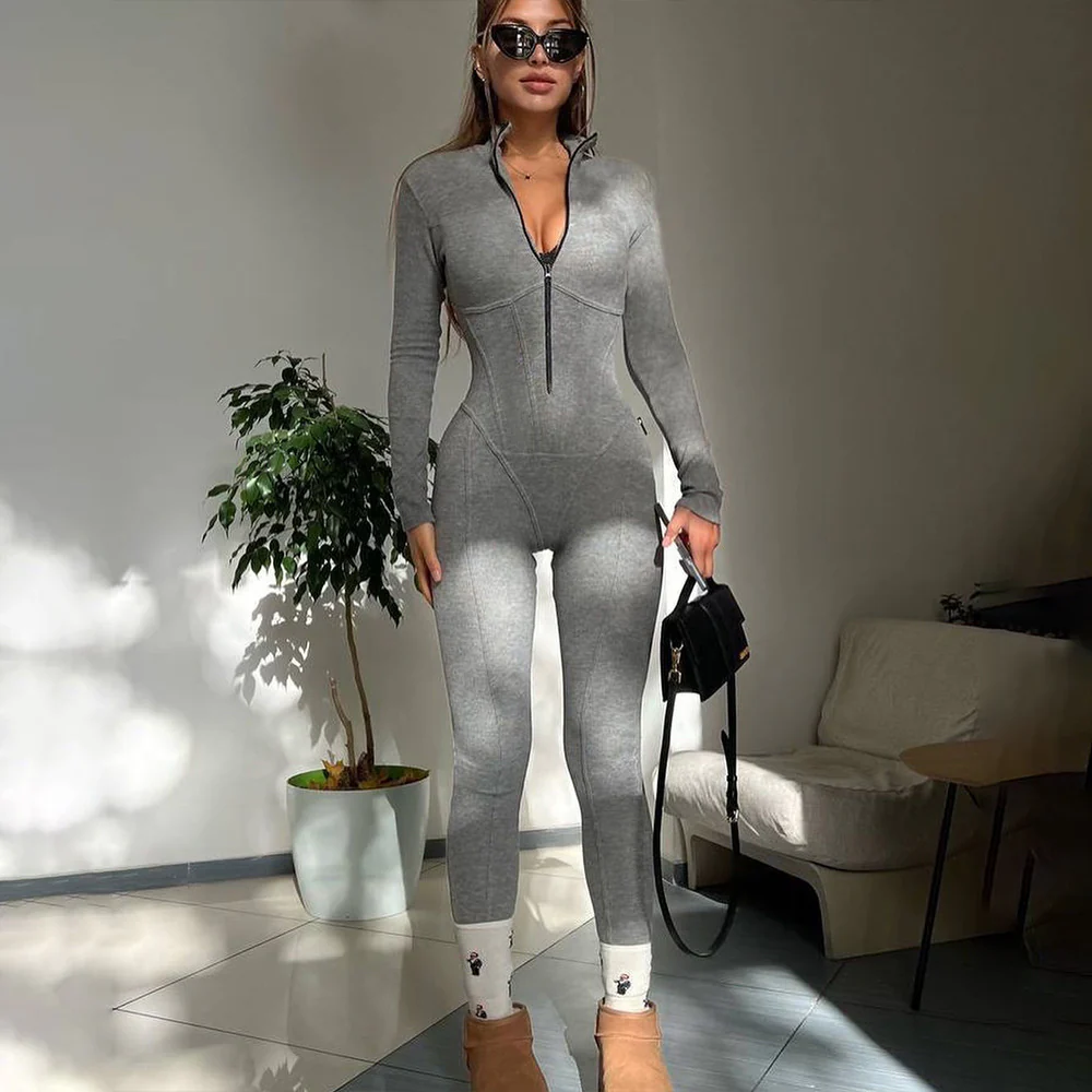 Damen Sportlicher Jumpsuit mit Reißverschluss WOLFF - Image 3
