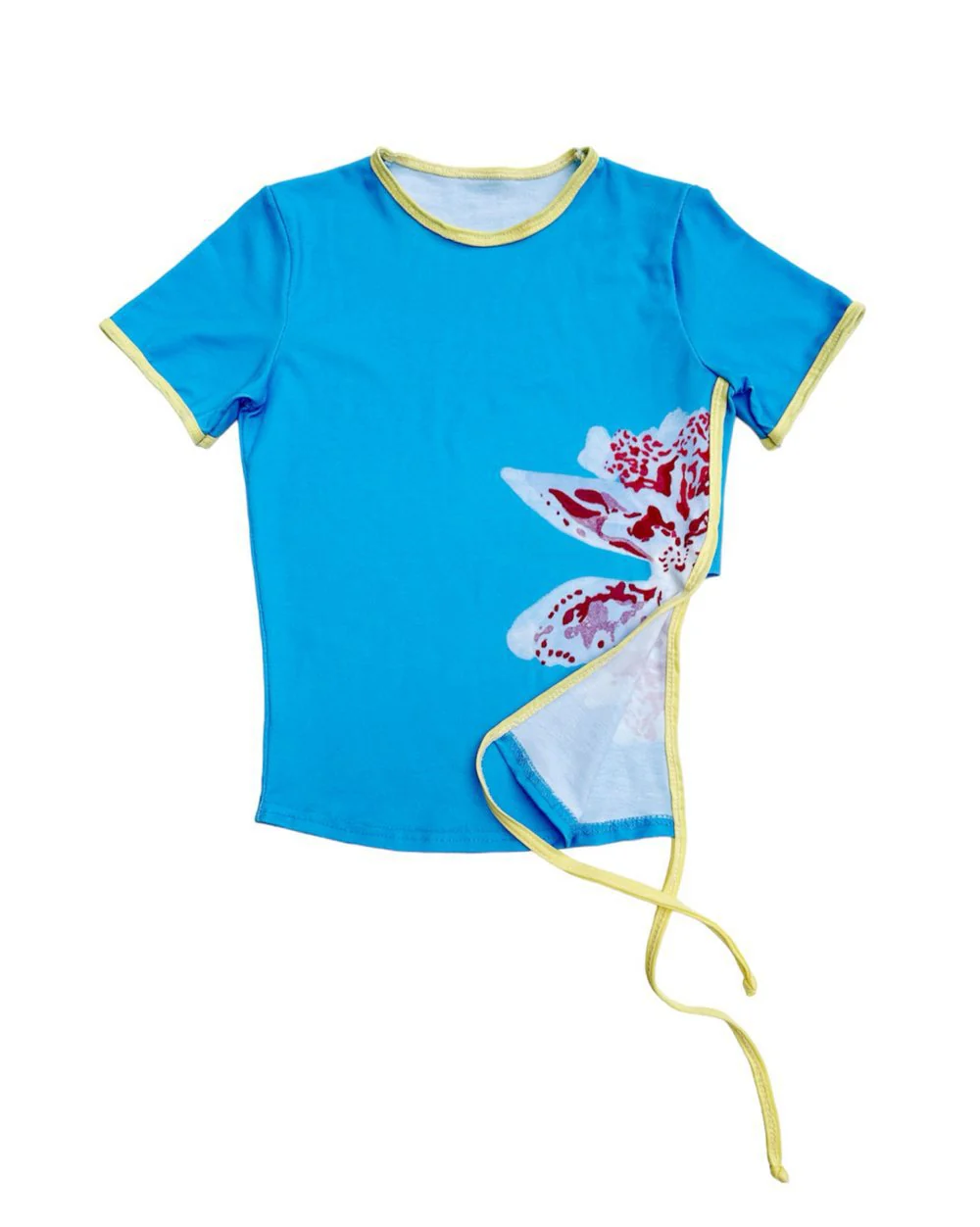 Damen Sportliches T-Shirt mit kreativem Blumenmotiv und innovativem Schnitt WOLFF - Image 6